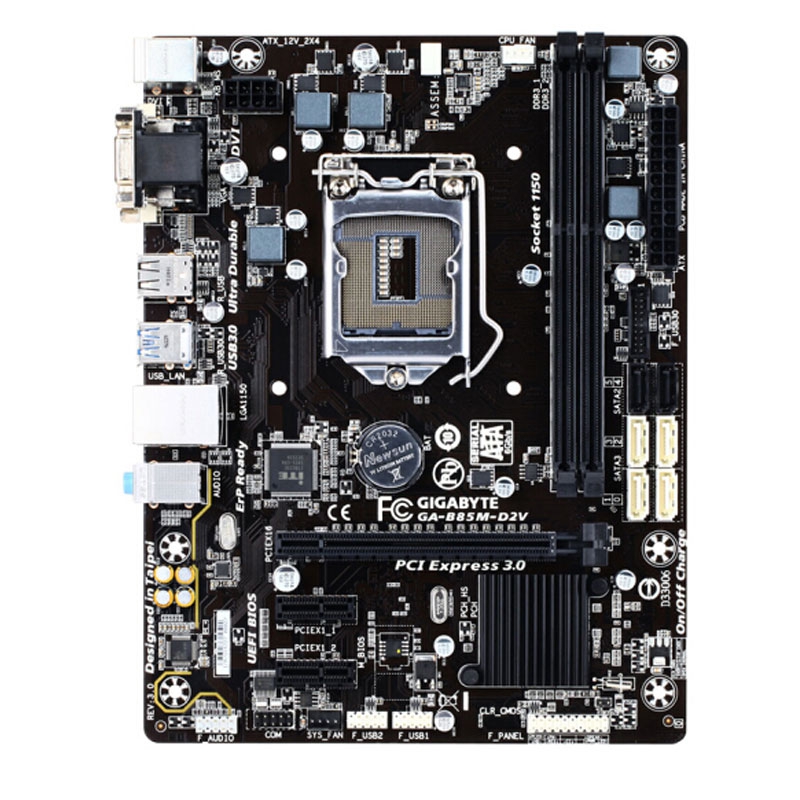 技嘉B85M-D2V 全接口主板组装机主板