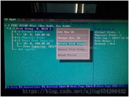 Dell R720系列做raid步骤(raid0,raid1,raid5和raid10)