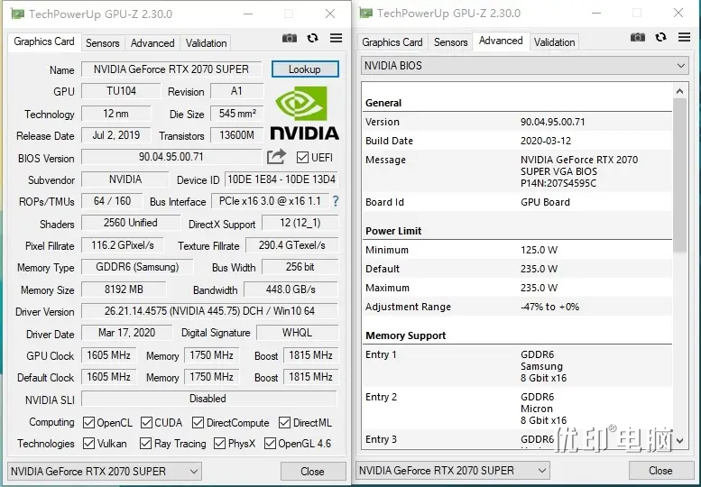 游戏主机必备知识，显卡GeForce RTX 3060 Laptop/1060/1660/1070/2060/2070/3060 GPU-Z图片